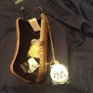 mg collection Bags - Mg collection gold / rhinestone clutch mg collection Bags - Mg collection gold / rhinestone clutch